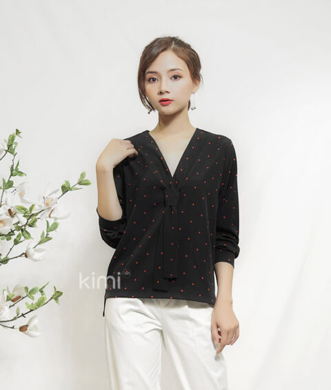 Áo Bi Cổ Nơ - AK180014