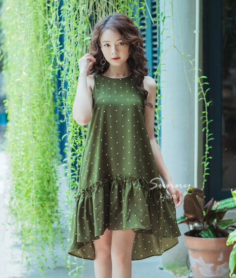 Đầm Hạ Eo Thắt Nơ - AD180011